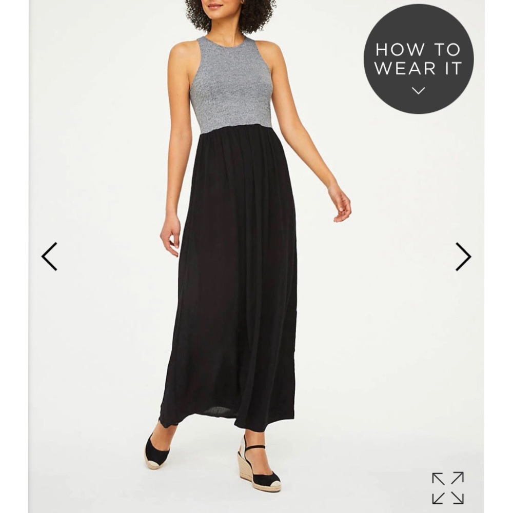 Color Block Maxi Dress